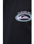 Quiksilver Памучна тениска в черно с принт - Pepit.bg