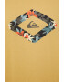 Quiksilver Памучна тениска в жълто с принт - Pepit.bg