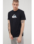 Quiksilver Памучна тениска в черно с принт - Pepit.bg