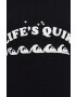 Quiksilver Пуловер с вълна мъжки в черно - Pepit.bg