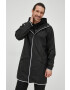 Rains Яке 18540 Long Jacket Reflective в черно с преходна изолация - Pepit.bg