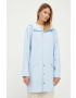Rains Непромокаемо яке 12020 Long Jacket в синьо с преходна изолация - Pepit.bg