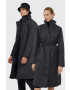 Rains Яке 15500 Long Padded Nylon W Coat в черно с преходна изолация - Pepit.bg