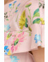 Red Valentino Копринена рокля в розово къс модел разкроен модел - Pepit.bg