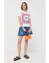 Red Valentino Памучна тениска в бяло - Pepit.bg