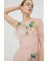 Red Valentino Рокля в розово дълъг модел разкроен модел - Pepit.bg
