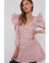 Red Valentino Рокля в розово къс модел разкроен модел - Pepit.bg