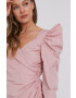 Red Valentino Рокля в розово къс модел разкроен модел - Pepit.bg