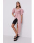 Red Valentino Рокля в розово къс модел със стандартна кройка - Pepit.bg