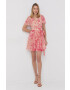 Red Valentino Рокля в черно среднодълъг модел разкроен модел - Pepit.bg