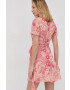 Red Valentino Рокля в черно среднодълъг модел разкроен модел - Pepit.bg