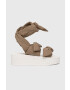 Red Valentino Сандали в зелено с платформа 2Q0S0H03ZGV - Pepit.bg