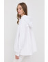 Red Valentino Суичър в бяло с качулка с изчистен дизайн - Pepit.bg