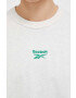 Reebok Classic Памучна тениска в сиво меланж на - Pepit.bg