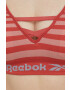 Reebok Спортен сутиен F9781 в оранжево с десен - Pepit.bg