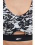 Reebok Спортен сутиен Modern Safari в черно с десен - Pepit.bg