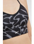 Reebok Спортен сутиен workout ready в черно с десен - Pepit.bg