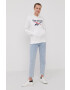 Reebok Суичър GI6700 дамски в бяло с принт - Pepit.bg
