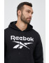 Reebok Суичър в черно с качулка с принт - Pepit.bg