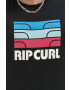 Rip Curl Памучна тениска в черно с принт - Pepit.bg