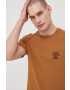 Rip Curl Памучна тениска в златисто с апликация - Pepit.bg