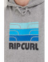 Rip Curl Суичър в сиво с качулка с принт - Pepit.bg