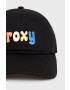 Roxy Детска памучна шапка в черно с апликация - Pepit.bg