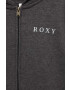 Roxy Детски суичър в сиво с качулка с изчистен дизайн - Pepit.bg