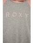 Roxy Детски суичър в сиво с качулка с десен - Pepit.bg
