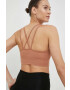 Roxy Спортен сутиен Heart Into It в кафяво с изчистен дизайн - Pepit.bg