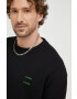 Samsoe Samsoe Памучен суичър в черно с изчистен дизайн - Pepit.bg