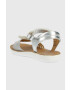 Shoo Pom Детски сандали от кожа в сребристо - Pepit.bg