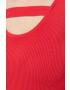 Silvian Heach Пуловер дамски в червено от лека материя - Pepit.bg