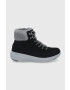 Skechers Велурени апрески в сиво - Pepit.bg