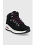 Skechers Велурени обувки в черно - Pepit.bg