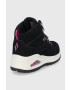 Skechers Велурени обувки в черно - Pepit.bg