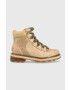 Sorel Велурени кубинки Lennox Hiker в кафяво с платформа - Pepit.bg