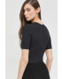 Spanx Боди Suit Yourself Ribbed Short дамско в черно - Pepit.bg