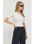 Spanx Боди Suit Yourself Ribbed Short дамско в бяло - Pepit.bg