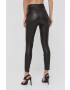 Spanx Оформящ клин Leather-Like Ankle Skinny дамски в кафяво с изчистен дизайн - Pepit.bg