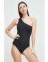 Spanx Оформящо боди Suit Yourself Ribbed One Shoulder в черно с изчистен дизайн - Pepit.bg