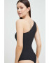 Spanx Оформящо боди Suit Yourself Ribbed One Shoulder в черно с изчистен дизайн - Pepit.bg