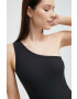 Spanx Оформящо боди Suit Yourself Ribbed One Shoulder в черно с изчистен дизайн - Pepit.bg