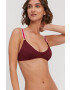 Stella McCartney Lingerie Горнище на бански в бордо с мека чашка - Pepit.bg
