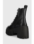 Steve Madden Боти Bewilder в черно с платформа - Pepit.bg