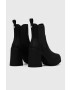 Steve Madden Боти челси Climate в черно с висок ток - Pepit.bg