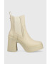 Steve Madden Боти челси Climate в бежово с висок ток - Pepit.bg