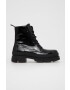 Steve Madden Боти дамски в черно с равна подметка - Pepit.bg