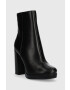 Steve Madden Боти Main в черно с висок ток - Pepit.bg