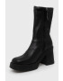 Steve Madden Боти Overcast в черно с платформа - Pepit.bg